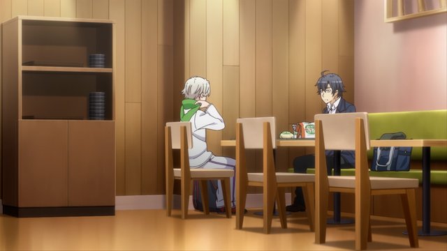 ファストフード店での相談